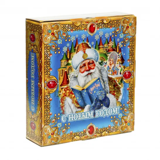 Сладкий новогодний подарок Книга с игрой 800 грамм элит